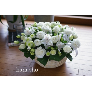 hanachoオリジナル　白系アレンジメント001